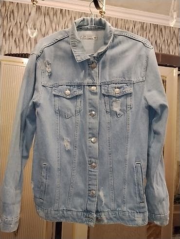 Yüngül mavi rəngli cins gödəkcə - Brend: DF Jeans - Ölçü: XS lalafo.az -da Yüngül mavi rəngli cins gödəkcə - Brend: DF Jeans - Ölçü: XS