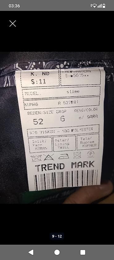 geynilmis paltarlar: Pashaturk kişi geyim dəsti - Rəng: qara (ağ köynəklə) - Stil: Slim — 5