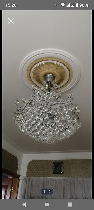 işıq lampası: Çılçıraq, 10 və daha çox lampa, Xrustal — 1