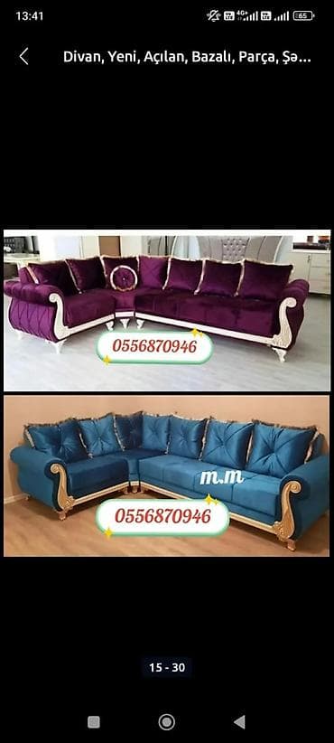 ikili carpayi: Künc divan, Yeni, Açılan, Bazalı, Parça, Şəhərdaxili pulsuz çatdırılma — 8