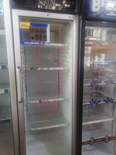 telfon soyuducu: Mağaza üçün soyuducu vitrin və içki vitrin - Şüşə qapılı, dik tip — 3