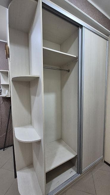 salon ucun dolab: 2 qapılı, Bej, Digər material, Kupe, Künc dolab — 4