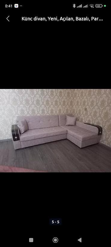 kunc divanlari: Künc divan, Açılan, Bazalı, Parça — 1