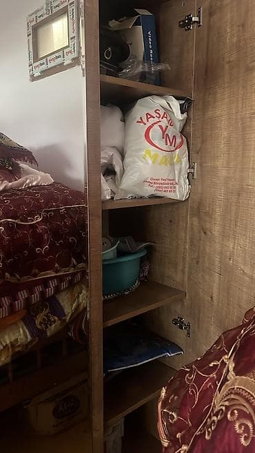seyf dolab: Yeni, 3 qapılı, Güzgülü, Qəhvəyi, Açılan, Düz dolab — 4