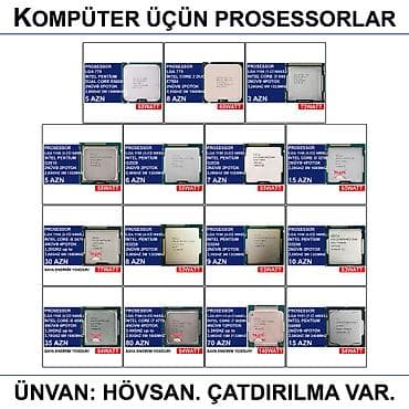 Kompüter üçün Prosessorlar 📍Ünvan: Bakı şəh, Suraxanı ray, Hövsan qəs lalafo.az -da Kompüter üçün Prosessorlar 📍Ünvan: Bakı şəh, Suraxanı ray, Hövsan qəs