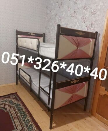 tek çarpayı: Oğlan və qız üçün, Yeni, Çarpayı, Matras ilə, Siyirməsiz — 8