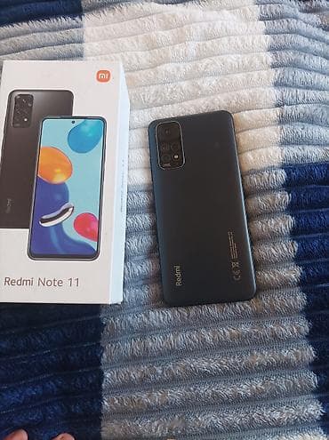 redmi note 11 adapter: Redmi Note 11, 64 GB, rəng - Qara, İki sim kartlı — 3