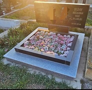 hasar: Qəbirüstü abidə və məzar kompleksi hazırlanması xidməti - Qranit və — 2