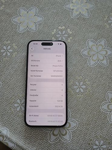 ipone 15 pro: IPhone 15 Pro, 128 GB, Blue Titanium, Face ID — 1