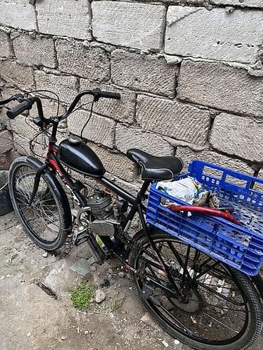 Şəhər velosipedləri: Benzin mühərrikli velosiped - Çərçivə: şəhər tipli, 26" təkərlər, ön — 3