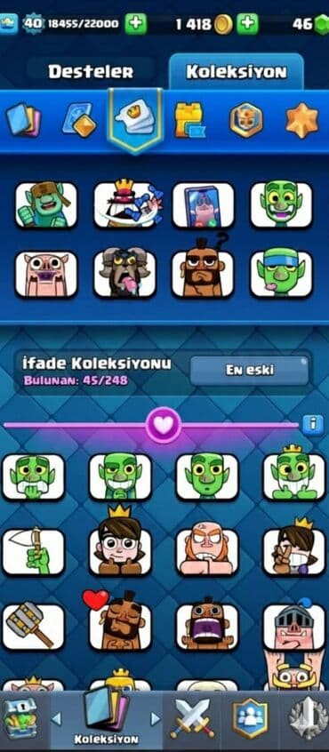kartı: 7500 kupa Clash Royale hesabı – yüksək kupa və zəngin kolleksiya 8 — 3