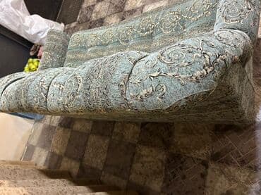 диван и 2 кресла мягкая мебель: Klassik divan, Kreslo, Bazalı, Açılan — 4