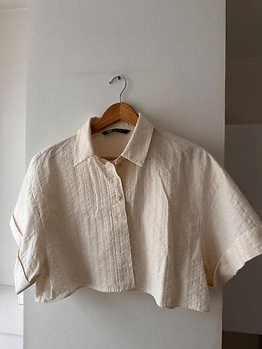 ag koynek: ZARA qadın köynəyi - Model: ZARA Woman, ölçü S (EU S / USA S / MEX 26 — 1