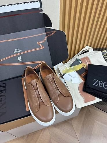 krosofka: Zegna kişi slip-on krossovkaları.Triple Stitch Zəng edib və Vatsapa — 4