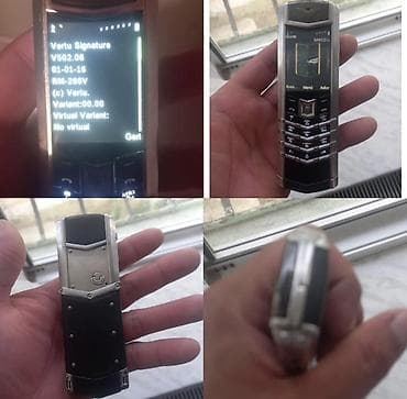 şur mikrafon: Vertu Signature Touch, rəng - Qara, Düyməli — 1