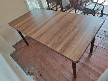 6 ci mikrorayon satilan heyet evleri: Balkon üçün, Yeni, Açılmayan, Dördbucaq masa, 6 stul — 5