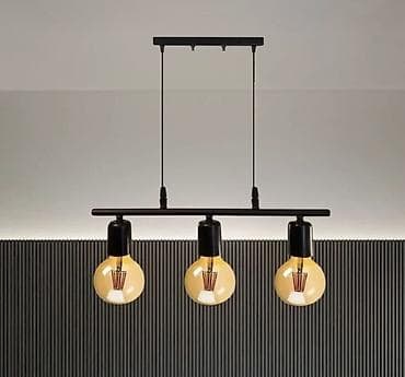 qara sam: Çılçıraq, 4 lampa, Metal — 1