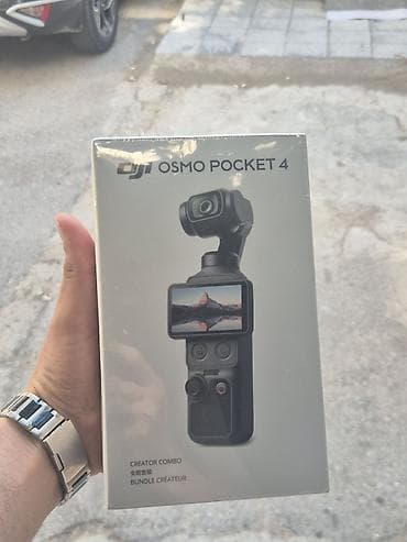 DJI Osmo Pocket 4 – Creator Combo ● Ən ucuz bizdə Kompakt, cib ölçülü