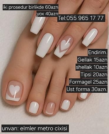 Manikür və pedikür xidməti – gel lak və dizayn • Endirimli qiymətlər