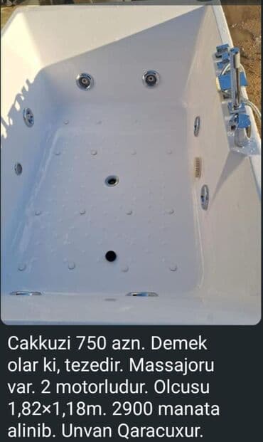 Çanaq üçün kranlar: Cakkuzi vannası - Masaj funksiyalı hidromassaj jetsləri - 2 — 1