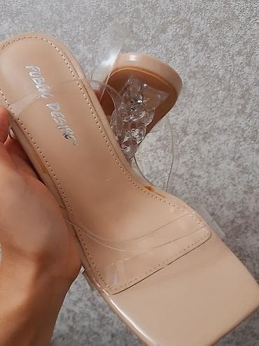 Basanoşka və səndəllər: Asos, Ölçü: 37, rəng - Bej, Yeni — 4
