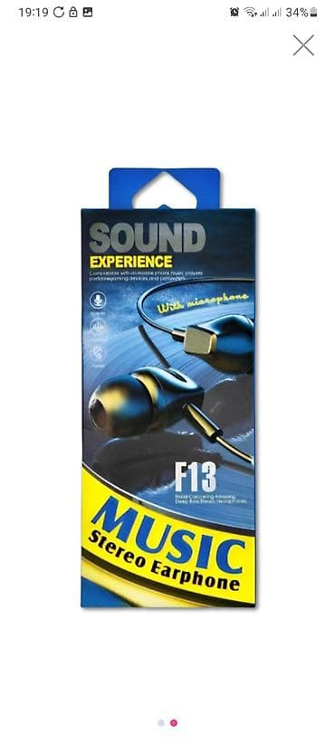 nokia 3310 f: Məhsul: Qulaqlıq dəsti 1) Music Stereo Earphone F13 (mikrofonlu) - — 1