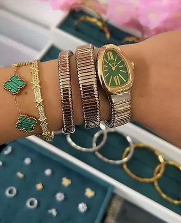 Klassik Saat dəsti, rəng - Qızılı — 1