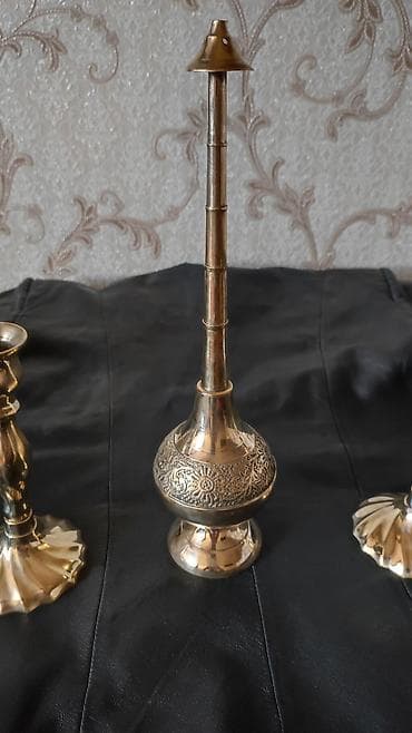 Подсвечники: Məhsul: Pirinçdən dekorativ dəst Latun əlvan metal Təsvir: - 3 — 4