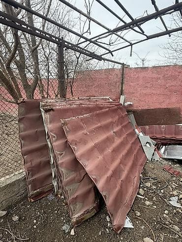 Divar kağızları, oboy: Metall kiremit profilli dam örtüyü vərəqləri - Material: sinklənmiş — 1