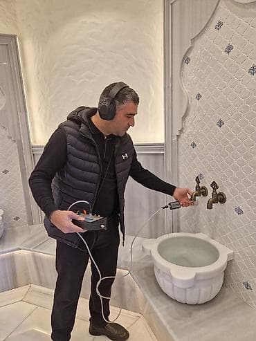 Su sızmasının yerinin dəqiq aşkarlanması xidməti - İsti/soyuq su