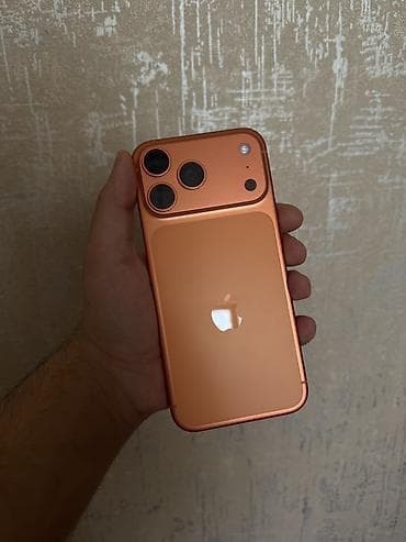 iphone promax 1: IPhone 17 Pro Max, 1 TB, Narıncı, Zəmanət, Simsiz şarj, Face ID — 5