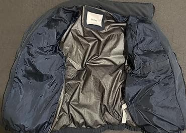 Bershka kişi puffı şişmə qış gödəkçəsi - Rəng: tünd boz/navy - Model — 3