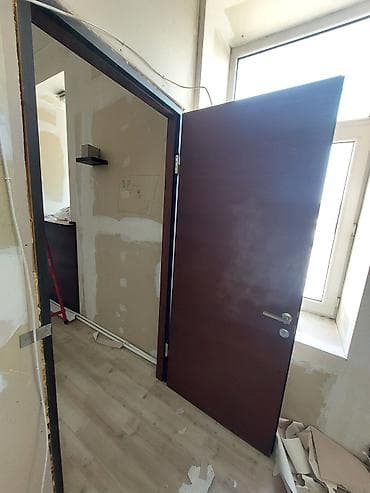 maqnit qapi toru: Məlumatlı daxili qapı dəsti - Material: taxta əsaslı, tünd qəhvəyi — 2