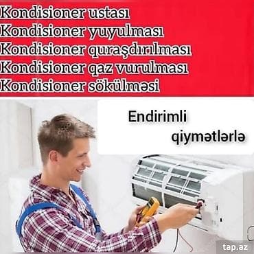 qaz qaynaq: Təmir, Split kondisionerlər, Təmizləmə — 1