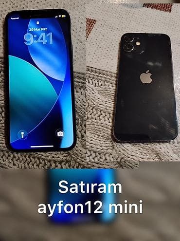 ayfon s: IPhone 12 mini, Qara — 1