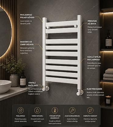 elekt: Premium havluq/dəsmal quruducuları – zərif dizayn, yüksək keyfiyyət — 9