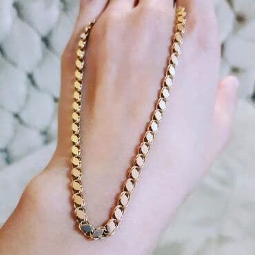 tək qaş: Boyunbağı, Sarı qızıl, 585 Əyar, 8400 g — 4