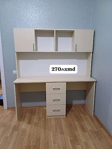 ayaqabı şkafı: Düz masa, Stulsuz, Polkalı, Siyirməli, MDF — 1
