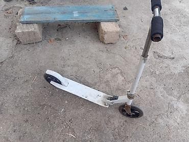 prius teker: Uşaq skuterı – mexaniki (ayaqla itiləmə) - Rəng: ağ gövdə, qara — 2