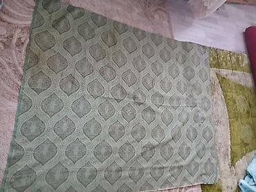 stul ortuyu: Yaşıl naxışlı süfrə/parça - Rəng: açıq-yaşıl fon üzərində tünd-yaşıl — 3