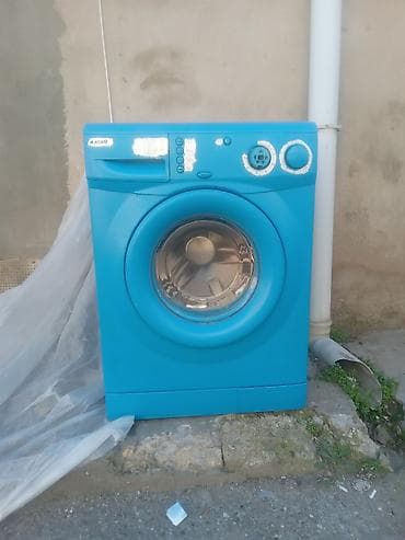 gündelik maşınlar: Arçelik önyükləməli paltaryuyan maşın - Rəng: parlaq mavi korpus - Ön — 1