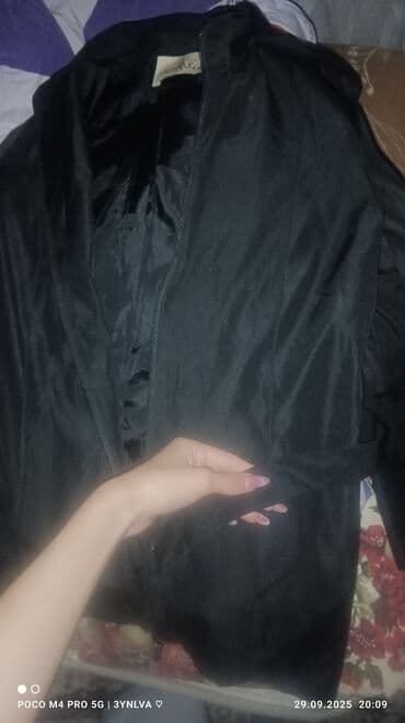 palto qadın üçün: Palto, Sassofono, 2XL, rəng - Qara — 4