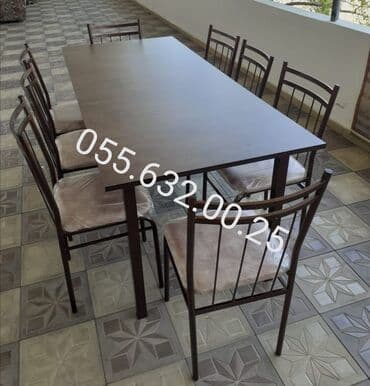 toxunma saplar satisi: Yeni, Kvadrat masa, Açılmayan, Stullar ilə, Metal, Azərbaycan — 11