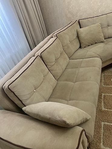 belissa mebel: Künc divan, İşlənmiş, Açılan, Bazalı, Parça, Çatdırılma yoxdur — 4