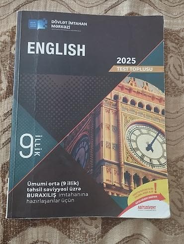 Məhsul: “English – 2025 Test Toplusu” (Dövlət İmtahan Mərkəzi) — 1