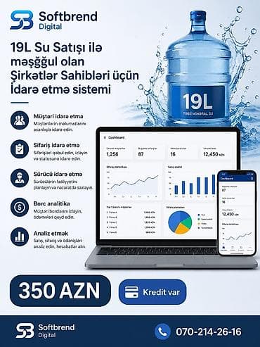 tara: SoftBrend Digital – Su biznesi üçün idarəetmə sistemi və CRM/CMS — 4