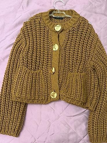 ZARA qadın kardiqanı - Model: qısa (cropped) kardiqan - Rəng: isti