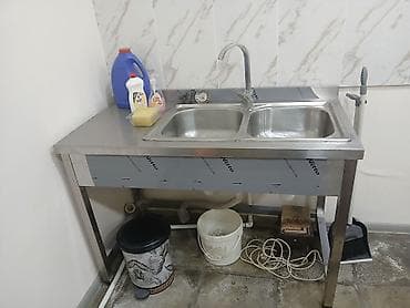 Düzbucaqlı Mətbəx çanağı, Şkafsız, Paslanmaz polad, Ünvandan götürmə