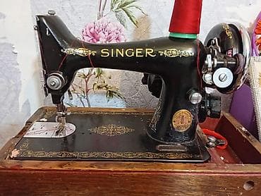 SINGER mexaniki tikiş maşını - Korpus: klassik döküm metal, qara lak