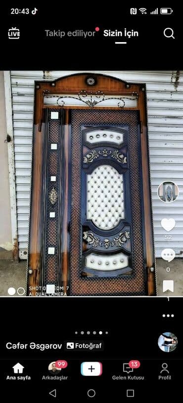 входные двери стекло: Metal giriş qapıları - Material: qalın metal polad təbəqə — 3